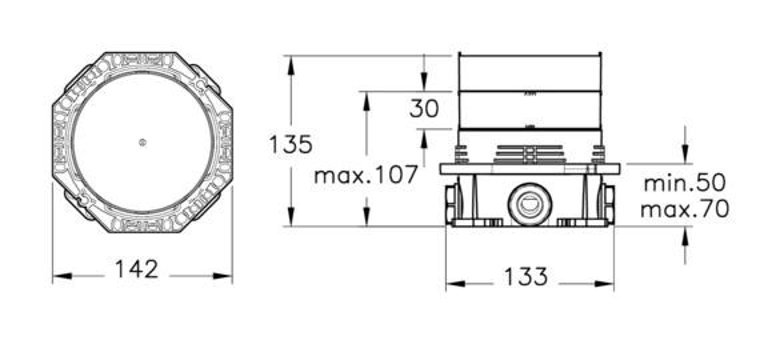 Artema A42806 Pirinç Çiftli Banyo Bataryası
