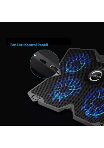 Coolcold 1200 Rpm Mini Sessiz 4 Fanlı 17.3 İnç Gaming Laptop Soğutucu