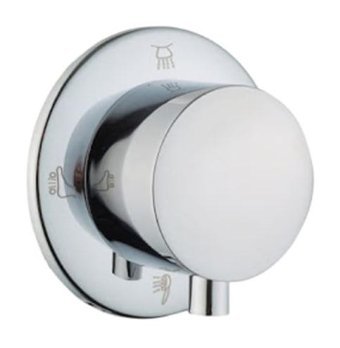 Artema A41651 Pirinç Çiftli Aç Kapa Ankastre Kare Banyo Bataryası Krom