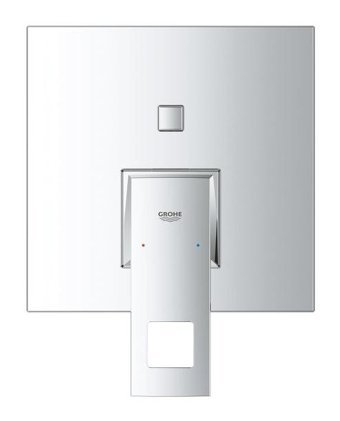 Grohe Eurocube Krom Kaplama Tekli Aç Kapa Yarı Ankastre Kare Banyo Bataryası Krom