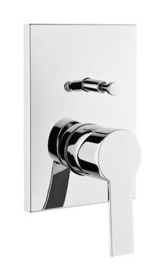Artema A42212 Pirinç Çiftli Aç Kapa Ankastre Kare Banyo Bataryası Krom
