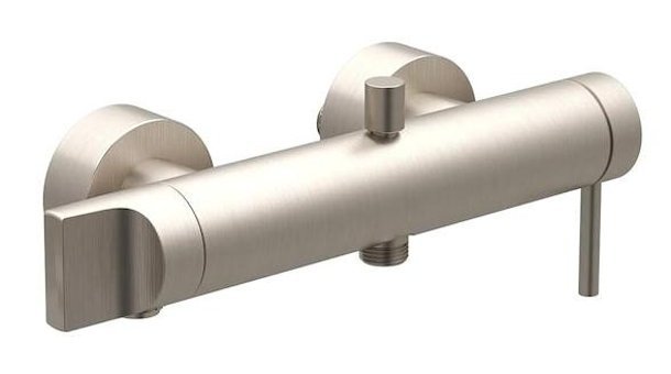 Vitra A4261934 Pirinç Çiftli Aç Kapa Solo Kare Banyo Bataryası Fırçalı Nikel
