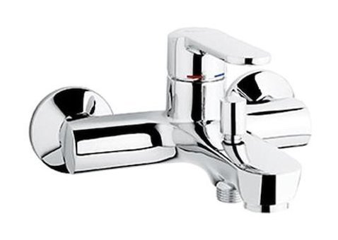 Emmevi ART. 77031 Çelik Çiftli Aç Kapa Solo Yuvarlak Banyo Bataryası Krom