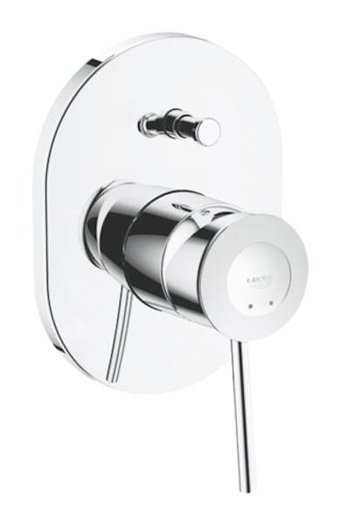 Grohe 29047000 Krom Kaplama Tekli Aç Kapa Yarı Ankastre Kare Banyo Bataryası Krom