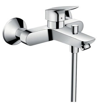 Hansgrohe Pirinç Çiftli Aç Kapa Yarı Ankastre Kare Banyo Bataryası Krom