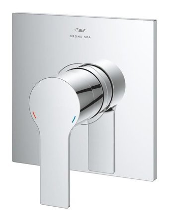 Grohe 19317001 Krom Kaplama Tekli Aç Kapa Yarı Ankastre Kare Banyo Bataryası Krom