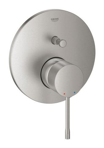 Grohe 24058DC1 Krom Kaplama Tekli Aç Kapa Yarı Ankastre Kare Banyo Bataryası Krom