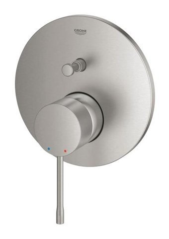 Grohe 24058DC1 Krom Kaplama Tekli Aç Kapa Yarı Ankastre Kare Banyo Bataryası Krom