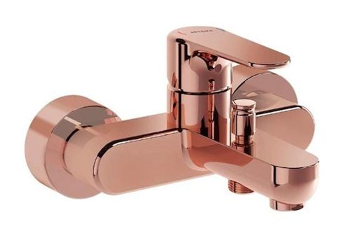 Artema A4272526 Pirinç Çiftli Aç Kapa Ankastre Kare Banyo Bataryası Bakır