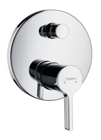 Hansgrohe Metris S Pirinç Tekli Aç Kapa Ankastre Kare Banyo Bataryası Krom