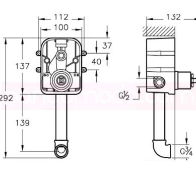 Artema A40599 Pirinç Çiftli Banyo Bataryası Krom