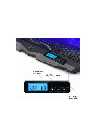 Juo C1 1500 Rpm Mini 4 Fanlı 17 İnç Laptop Soğutucu