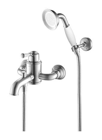 Bocchi Burlington Pirinç Çiftli Aç Kapa Banyo Bataryası Krom