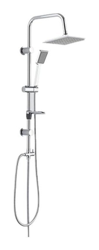 Tema Rain Quadro Pirinç Çiftli Aç Kapa Yarı Ankastre Kare Banyo Bataryası Krom