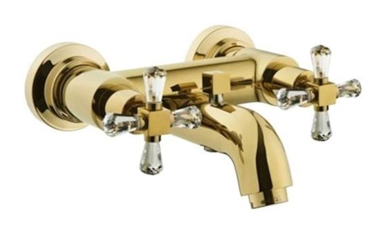 Vitra A4166623 Pirinç Çiftli Aç Kapa Ankastre Kare Banyo Bataryası Altın