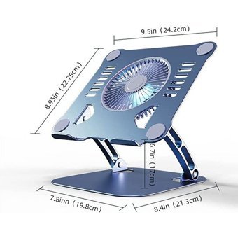 Coverzone Mini 1 Fanlı Rgb Alüminyum 17 İnç Laptop Soğutucu