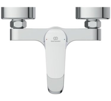 Ideal Standard Ceraflex Pirinç Çiftli Aç Kapa Yarı Ankastre Kare Banyo Bataryası Krom