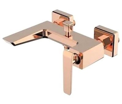 Bien Lucca Pirinç Çiftli Aç Kapa Ankastre Banyo Bataryası Rose Gold
