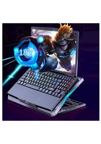 Coofbe Sessiz 6 Fanlı Metal 18 İnç Laptop Soğutucu
