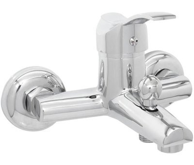 Vos Versa XW-001 Pirinç Çiftli Aç Kapa Solo Kuğu Banyo Bataryası Krom