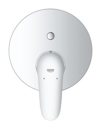 Grohe Eurostyle Krom Kaplama Tekli Aç Kapa Yarı Ankastre Kare Banyo Bataryası Krom