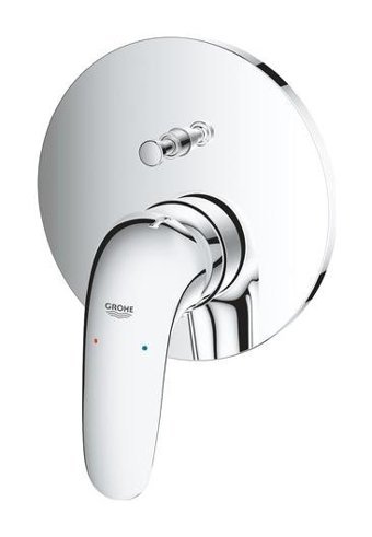 Grohe Eurostyle Krom Kaplama Tekli Aç Kapa Yarı Ankastre Kare Banyo Bataryası Krom