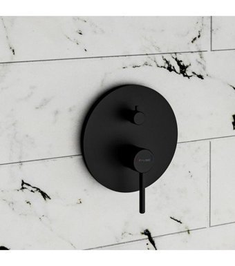 Fause KAB101-3B Pirinç Çiftli Aç Kapa Ankastre Yuvarlak Banyo Bataryası Gold