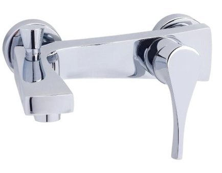 Gms PLN501 Pirinç Çiftli Aç Kapa Solo Kare Banyo Bataryası Krom