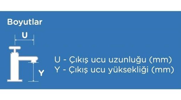 E.C.A Moni Krom Kaplama Çiftli Aç Kapa Yarı Ankastre Kare Banyo Bataryası Krom