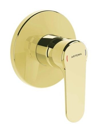 Artema A4272823 Çiftli Aç Kapa Banyo Bataryası Altın
