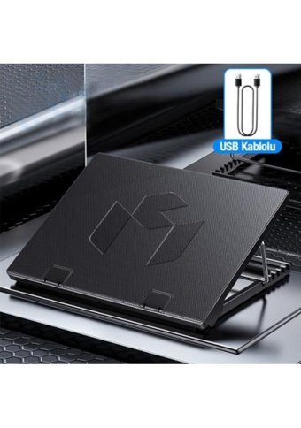 Coofbe 2000 Rpm Sessiz 5 Fanlı Metal 17 İnç Laptop Soğutucu