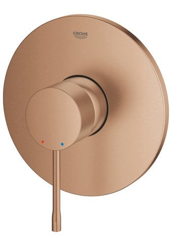Grohe 24057DL1 Krom Kaplama Tekli Aç Kapa Yarı Ankastre Kare Banyo Bataryası Bakır