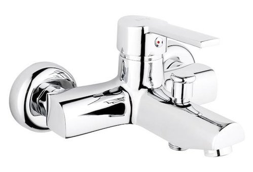 Bms 380 MİNA Pirinç Çiftli Aç Kapa Solo Kare Banyo Bataryası Krom