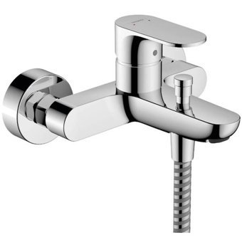 Hansgrohe Rebris S Pirinç Çiftli Aç Kapa Yarı Ankastre Kare Banyo Bataryası Krom