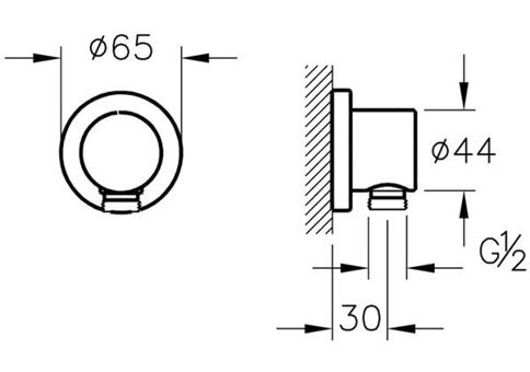 Vitra A4522336 Pirinç Tekli Aç Kapa Ankastre Kare Banyo Bataryası Siyah