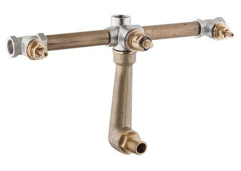 Vitra A40834 Pirinç Çiftli Aç Kapa Ankastre Kare Banyo Bataryası Bakır
