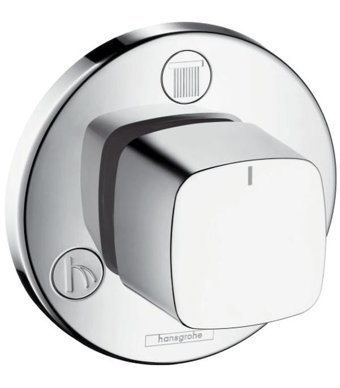 Hansgrohe Metris Pirinç Tekli Çevirmeli Yarı Ankastre Kare Banyo Bataryası Krom