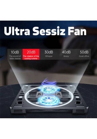 Coofbe Sessiz 2 Fanlı Laptop Soğutucu