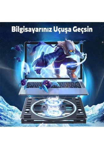 Coofbe Sessiz 2 Fanlı Laptop Soğutucu