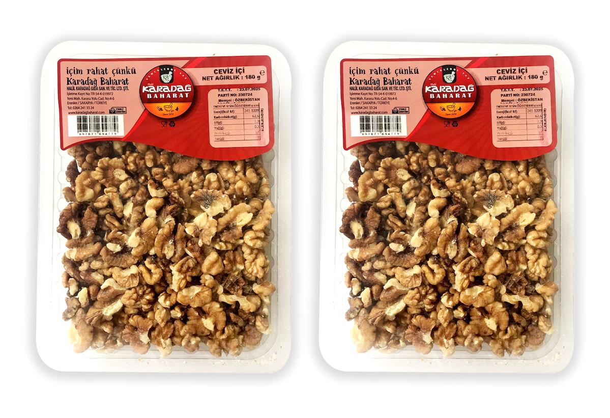 Karadağ Çeyrek Çiğ Ceviz İçi 2x180 gr