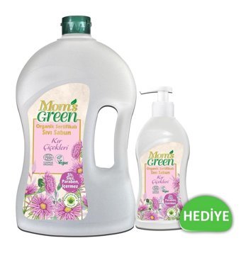 Mom's Green Kır Çiçekleri Nemlendiricili Organik 2'li 1500+500 ml Sıvı Sabun