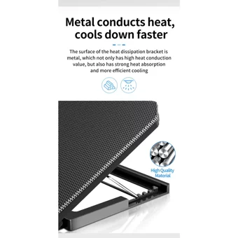 Autumn Facts Shop Katlanabilir Sessiz Metal Laptop Soğutucu