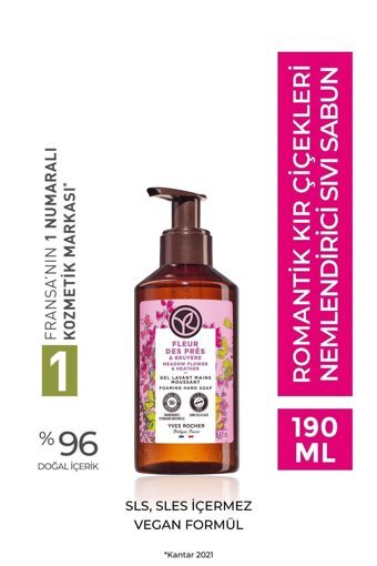 Yves Rocher Bruyere Kır Çiçekleri Nemlendiricili 190 ml Sıvı Sabun