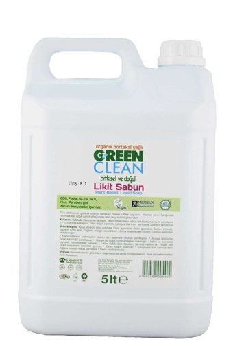 Green Clean Portakal Yağlı Organik 5 lt Sıvı Sabun