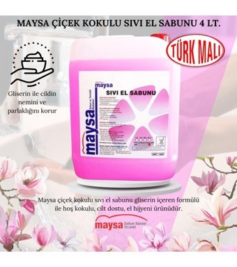Maysa Çiçek Kokulu Parabensiz Nemlendiricili 4 lt Sıvı Sabun