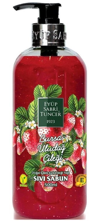 Eyüp Sabri Tuncer Uludağ Çilek Nemlendiricili Organik 500 ml Sıvı Sabun