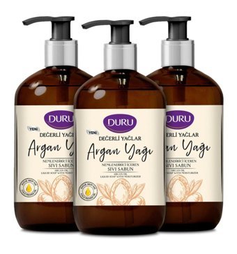 Duru Argan Yağı Nemlendiricili Organik 3'lü 500 ml Sıvı Sabun