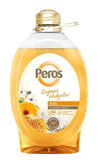 Peros Bal Pamuk Çiçeği Antibakteriyel Nemlendiricili 3 lt Sıvı Sabun