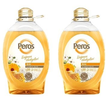 Peros Doğanın Hediyeleri Bal Pamuk Çiçeği Antibakteriyel Nemlendiricili 2'li 3 kg Sıvı Sabun