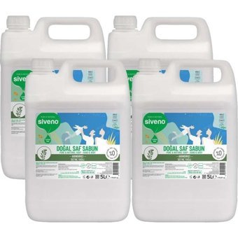 Siveno Pure&Natural Defne Nemlendiricili Organik 4'lü 5 lt Sıvı Sabun
